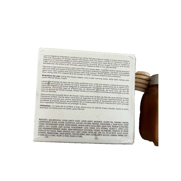 New Laura Mercier Ambre Vanille Honey Bath 300g/12oz - Picture 3 of 4